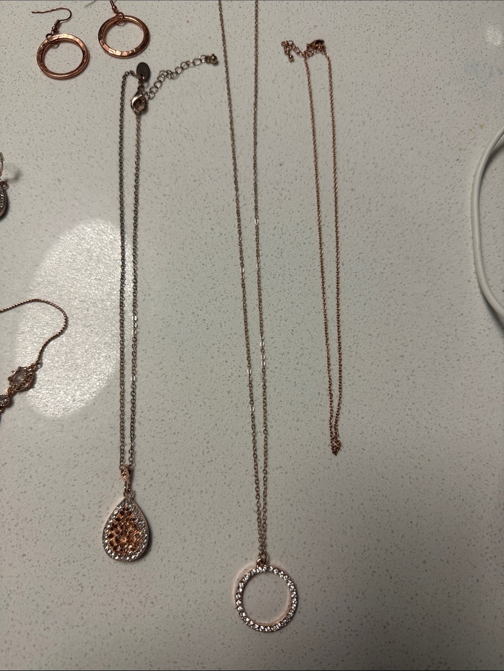Rose gold Rhinestone Jewelry Lot - Picture 5 of 6